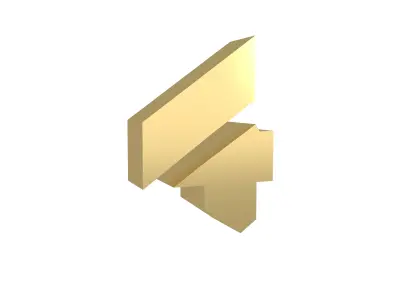 Sci-Fi Number 4 v1 009 Low-poly 3D model