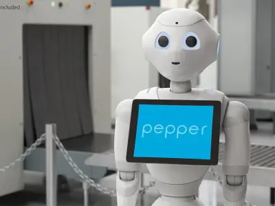 Pepper Robot Standing Pose 3D model