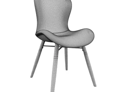 Chair BATILDA green 3D model