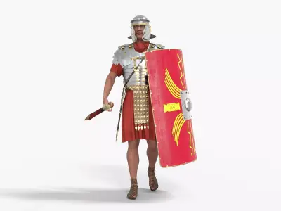 Roman Centurion - Gladius Soldier  Low-poly 3D model