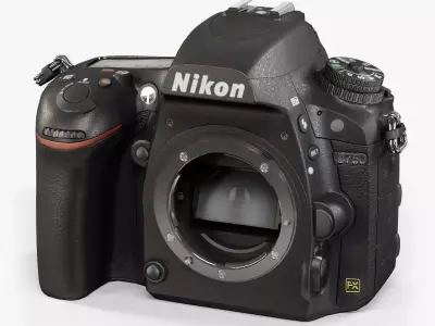 Nikon D750 Body DSLR camera Low-poly 3D model