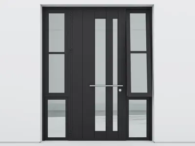 Aluminium door 272 3D model