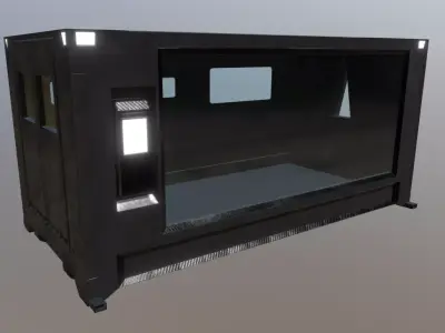 Scifi Container Low-poly 3D model purchase