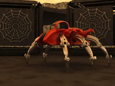 Mars Rover Mechanical Spider 3D model