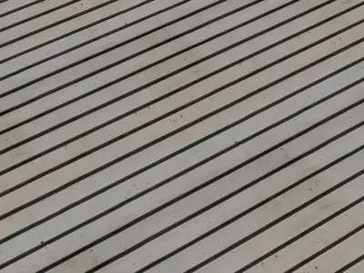 Clean Slatted Pine Deck PBR Texture Texture