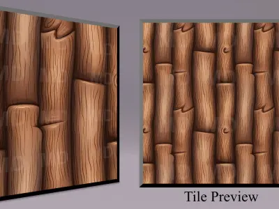 Cartoon Wood Textures Pack 45 - 10x PNG  Texture