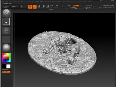 EPIC - ARMAGEDDON titans graveyard set 2 3D print model