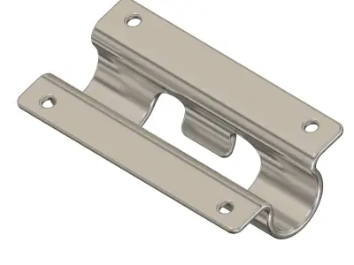 Door Latch Steel Bracket 3D print model