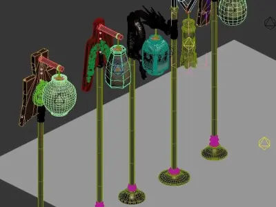 Palace - Accessories - lights 3D model