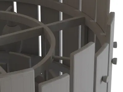 CHANDELIER BLASON Low-poly 3D model