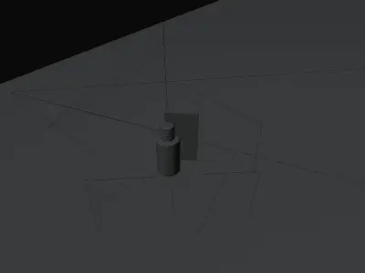 Dior Perfume Pink Bottle Low-poly 3D model