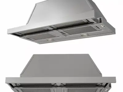 Bosch 500 Series 30inch Pull Out Hood 3D model