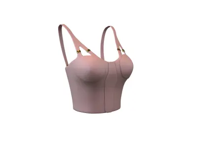 Bra Top v1 006 Low-poly 3D model