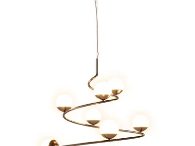 CURL Chandelier 3D model