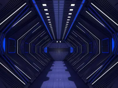 Sci Fi Tunnel  3D model purchase