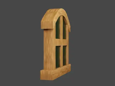 Fairy Tale Window Low-poly 3D model
