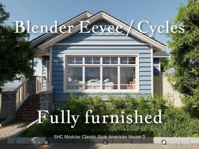 Modular Classic Style American Small 5 House pack