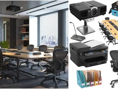  Detailed Office Interior 