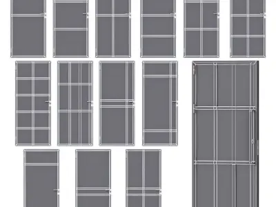 Set of doors 3D model