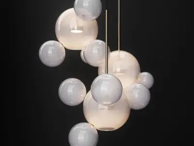 Chandeliers IC and GC Bolle 3D model