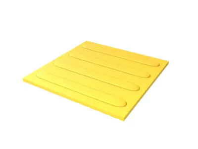 Blind Indicator Tactile Paving Tiles v2 002 Low-poly 3D model