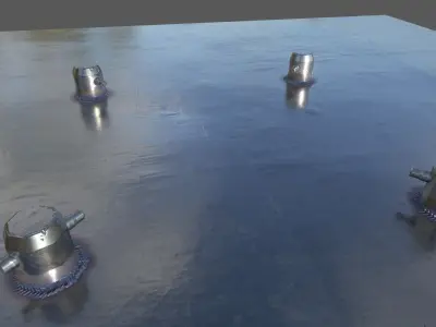 Truss tower - tower - tower Low-poly 3D model