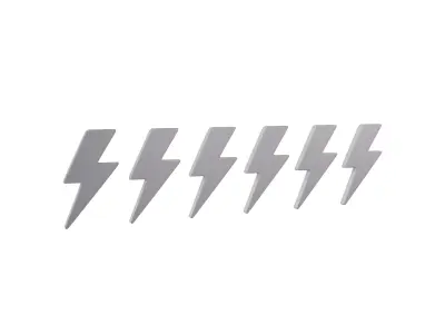 Lightning Ranking Symbol V1 001 Low-poly 3D model