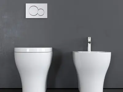 Ceramica Cielo Enjoy bidet and toilet 3D model