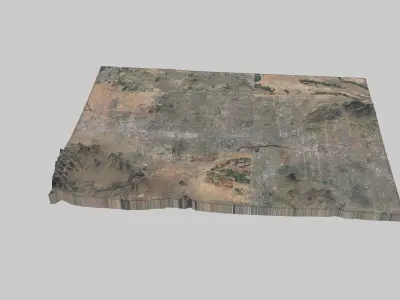 Mesa City Low-poly 3D model