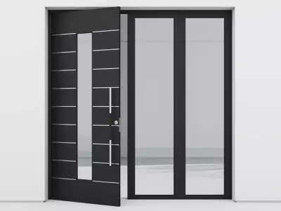 Aluminium door 110 3D model