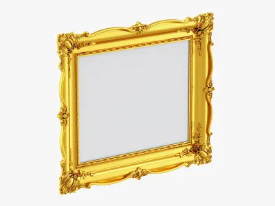 Golden Classic Frame 01 3D model