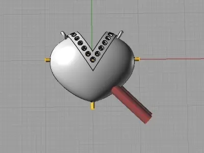YD262 robot with light 3D print model