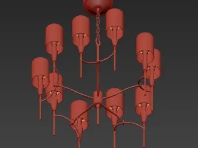 Hudson Valley 1305 Tate 10 Light Chandelier 3D model