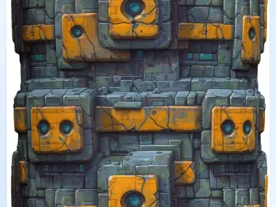 Stylized Wall Seamless Texture Texture