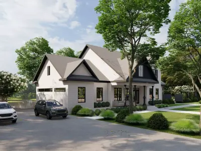 Garden Landscape 3D Model - SketchUp and Lumion Scene 3D model