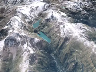 Mountain National park Hohe Tauren 3D model