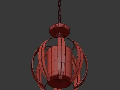 Abercorn Pendant Semi Flush 3D model