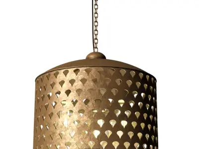 FAN SCREEN METAL PENDANT 3D model