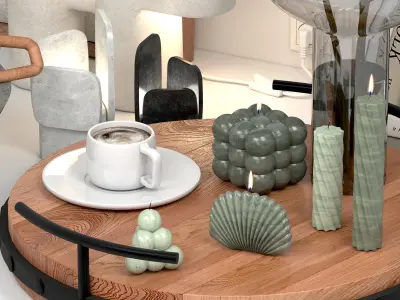 Decorative set 03 3D model