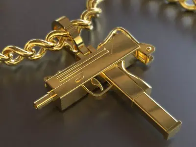MAC 10 Pendant  3D print model