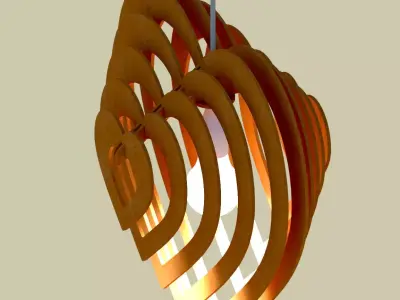 Chandelier lamp model 3D  3D model