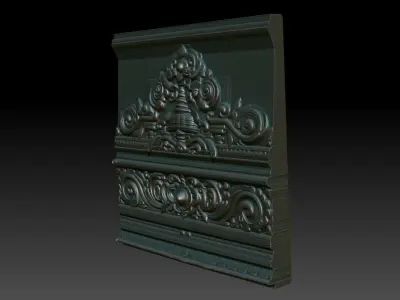 Indian Temple Wall basrelief 36 240622 3D print model