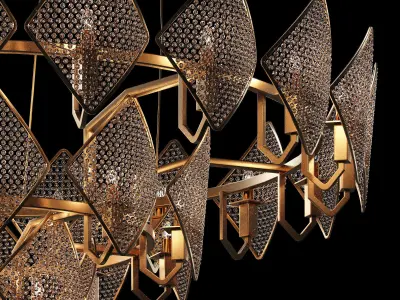 Baga chandelier model by Patrizia gargandi 3D model