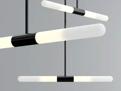 SOLVEIG modern pendant light - gold 3D model