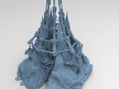 Iron Keep fort Dome 3D model