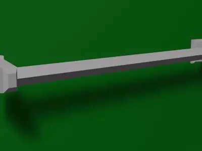 Towel bar Free low-poly 3D model
