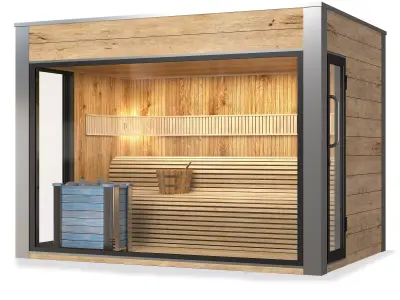 Sauna infrared 3D model