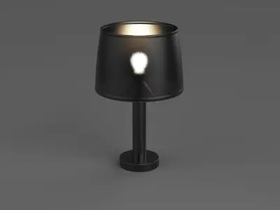 Bed Side Lamp 002 Low-poly 3D model