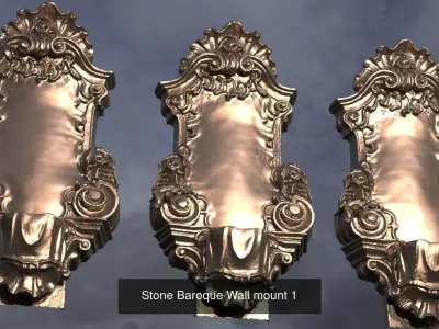 Angel Wall Art sculptures 3D Model Pack