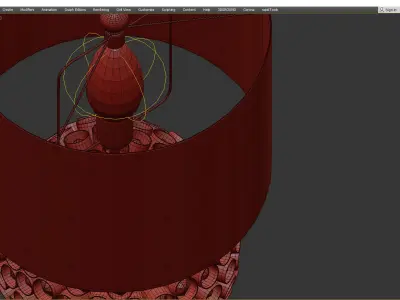  Anenome Small Table Low-poly 3D model